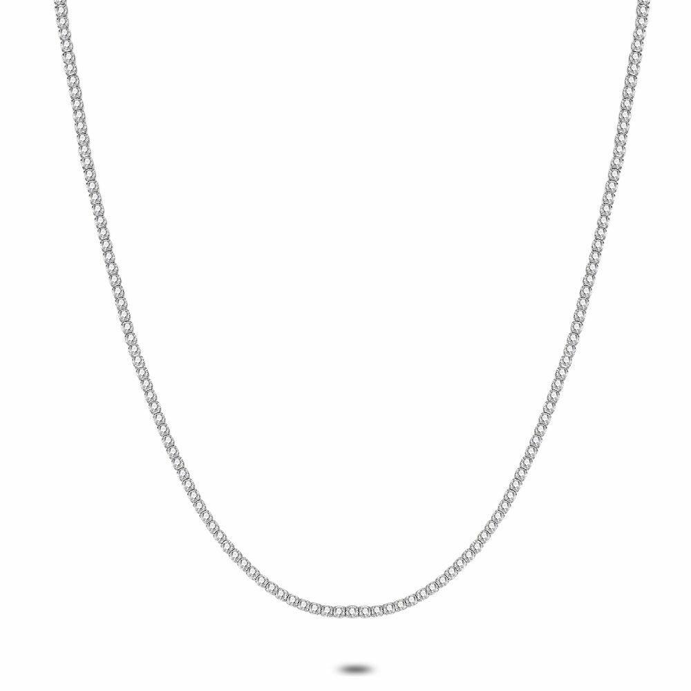 Necklaces | Silver Necklace, White Zirconia Necklaces Necklaces