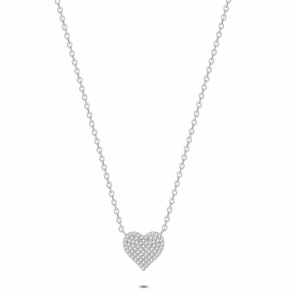 Necklaces | Silver Necklace, Zirconia Heart Necklaces Necklaces