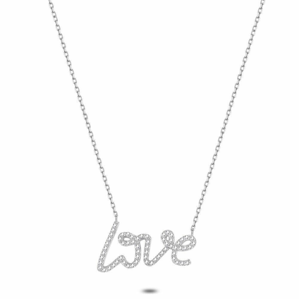 Necklaces | Silver Necklace, Zirconia Love Necklaces Necklaces