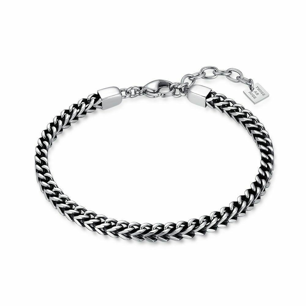 Necklaces | Stainless Steel Bracelet, Cube-Shaped Chevron Mens Mens