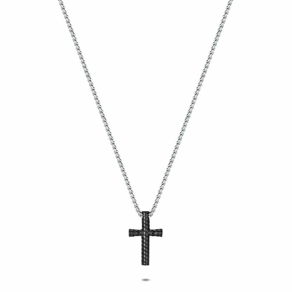 Necklaces | Stainless Steel Necklace, Black Cross Mens Mens