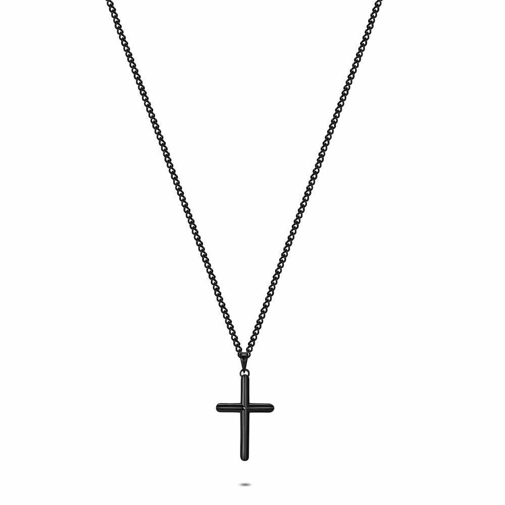 Necklaces | Stainless Steel Necklace, Black Cross Mens Mens