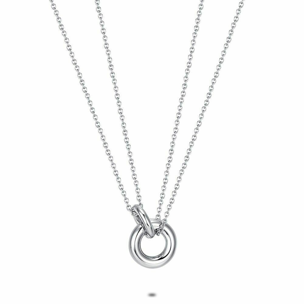 Necklaces | Stainless Steel Necklace, Double Chain And Double Ring Necklaces Necklaces