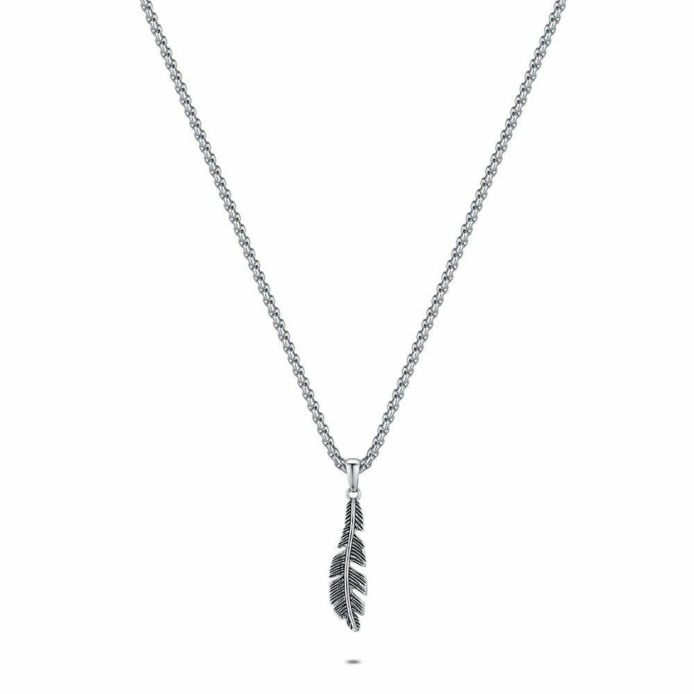 Necklaces | Stainless Steel Necklace, Feather Mens Mens