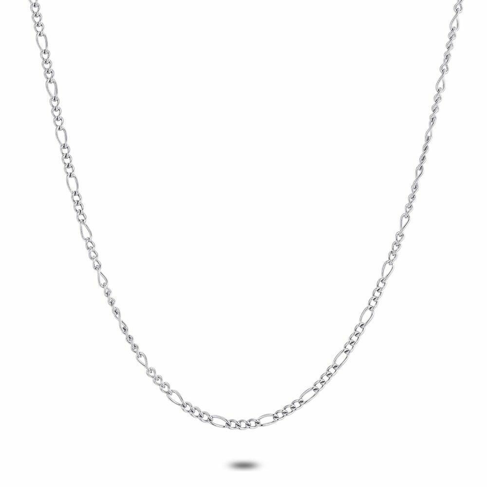 Necklaces | Stainless Steel Necklace, Figaro 2 Mm Mens Mens