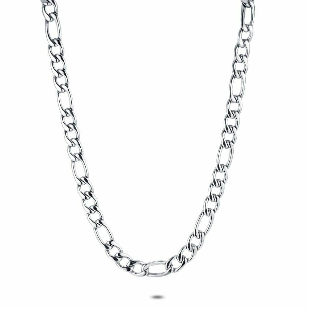 Necklaces | Stainless Steel Necklace, Figaro Mens Mens