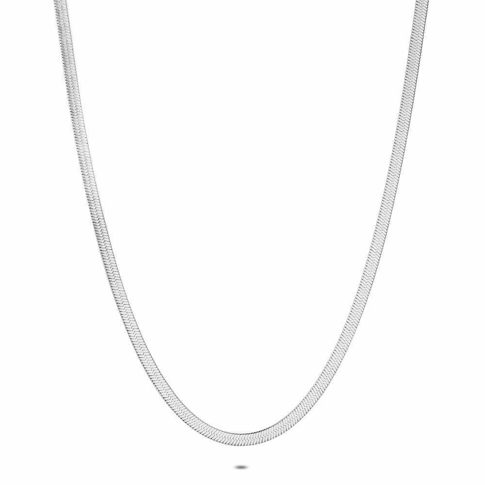 Necklaces | Stainless Steel Necklace, Flat Snake Chain Necklaces Necklaces