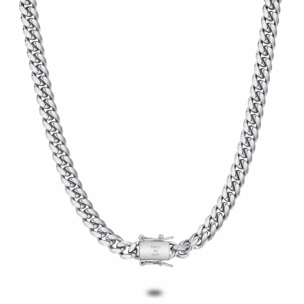 Necklaces | Stainless Steel Necklace, Gourmet Chain, 8 Mm Mens Mens