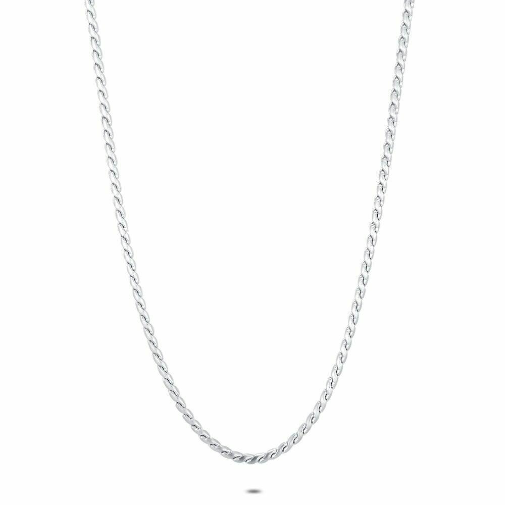 Necklaces | Stainless Steel Necklace, Mat Round Link Mens Mens