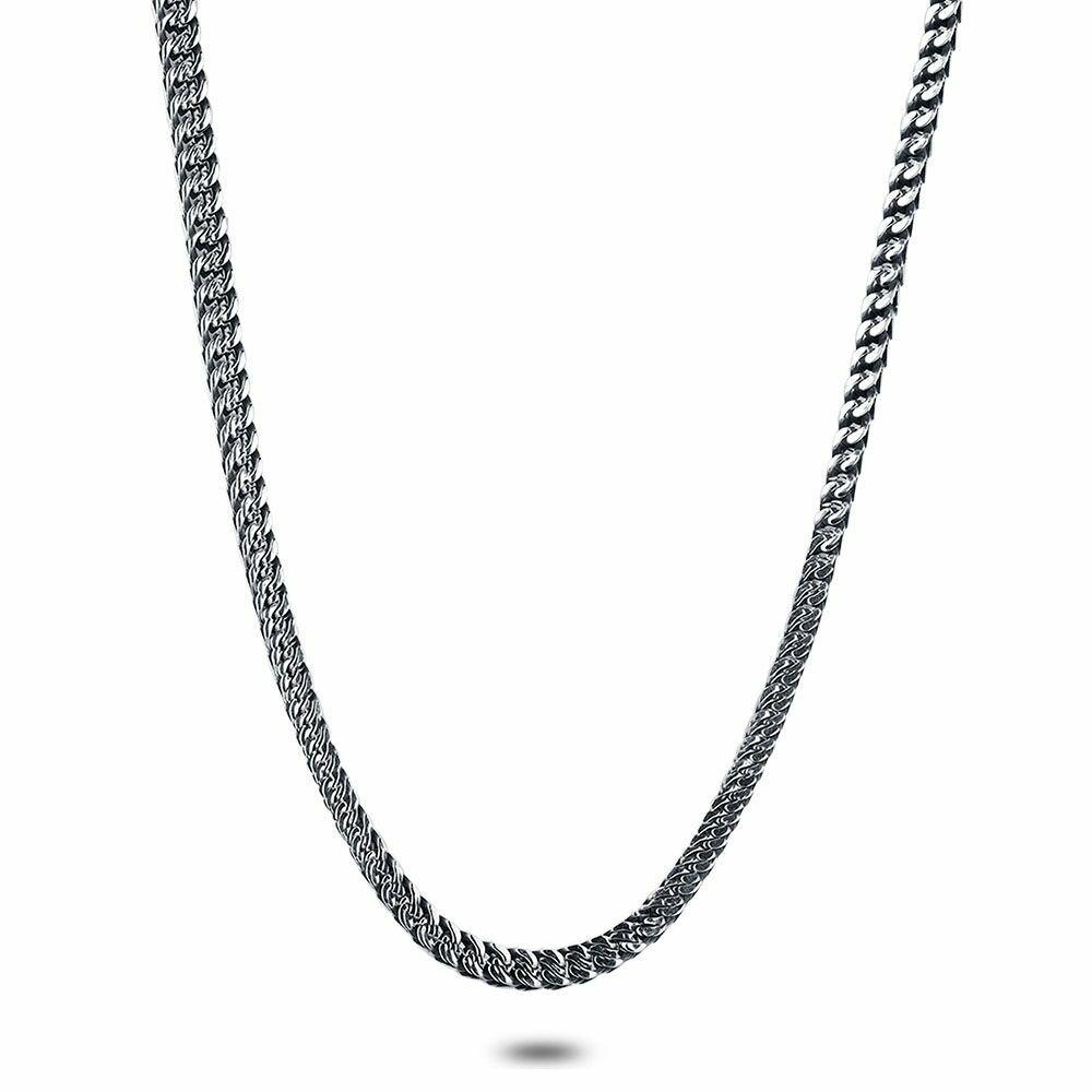 Necklaces | Stainless Steel Necklace, Square Gourmet, 4 Mm Mens Mens