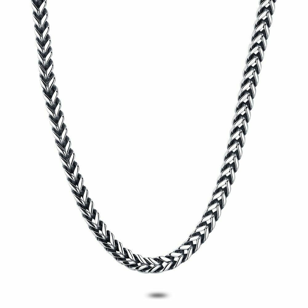 Necklaces | Stainless Steel Necklace, Square Gourmet, 6 Mm Mens Mens