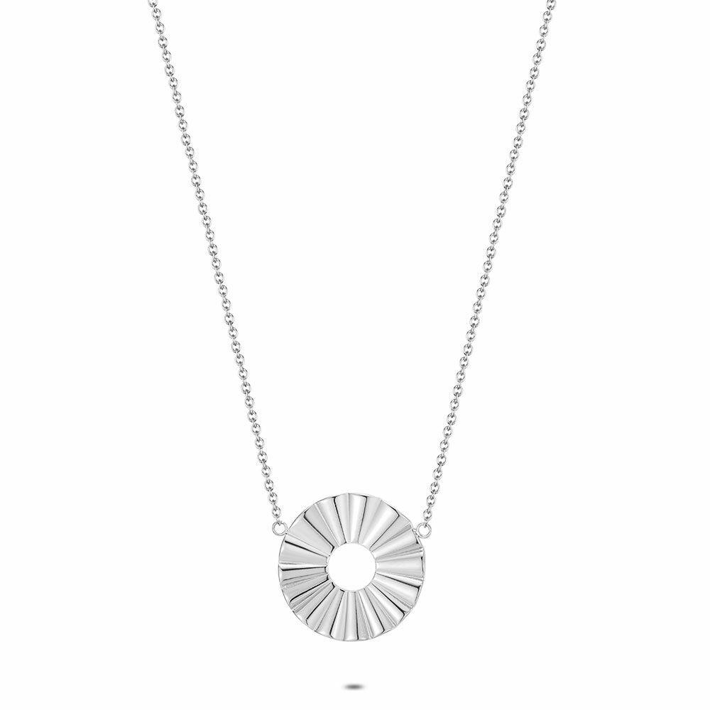 Necklaces | Stainless Steel Necklace, Wavy Circle Necklaces Necklaces