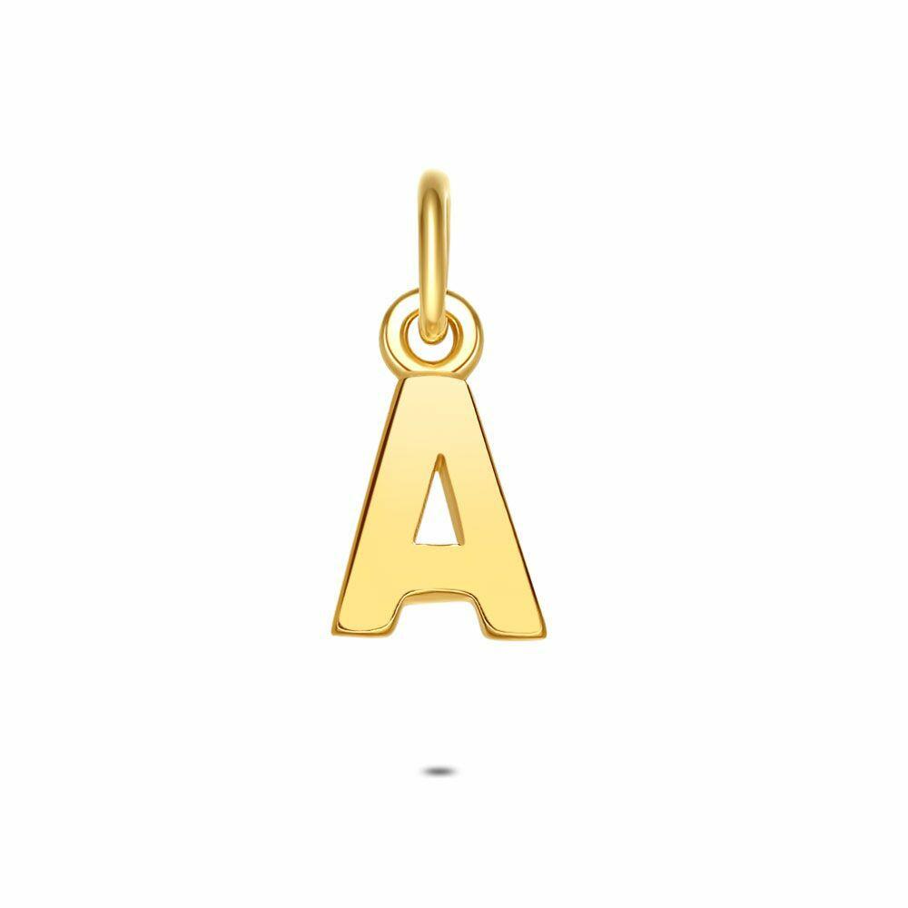 Pendants | 18Ct Gold Plated Silver Pendant, Letter A Pendants Pendants