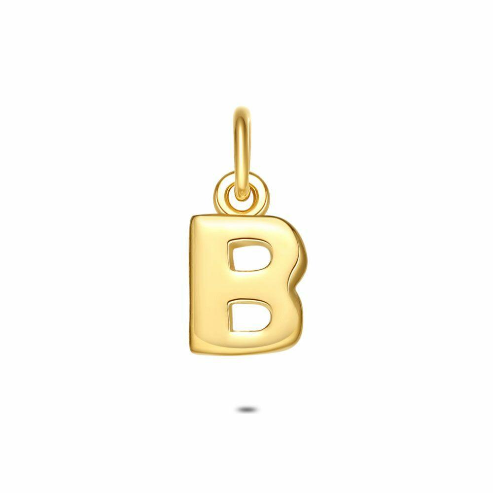 Pendants | 18Ct Gold Plated Silver Pendant, Letter B Pendants Pendants