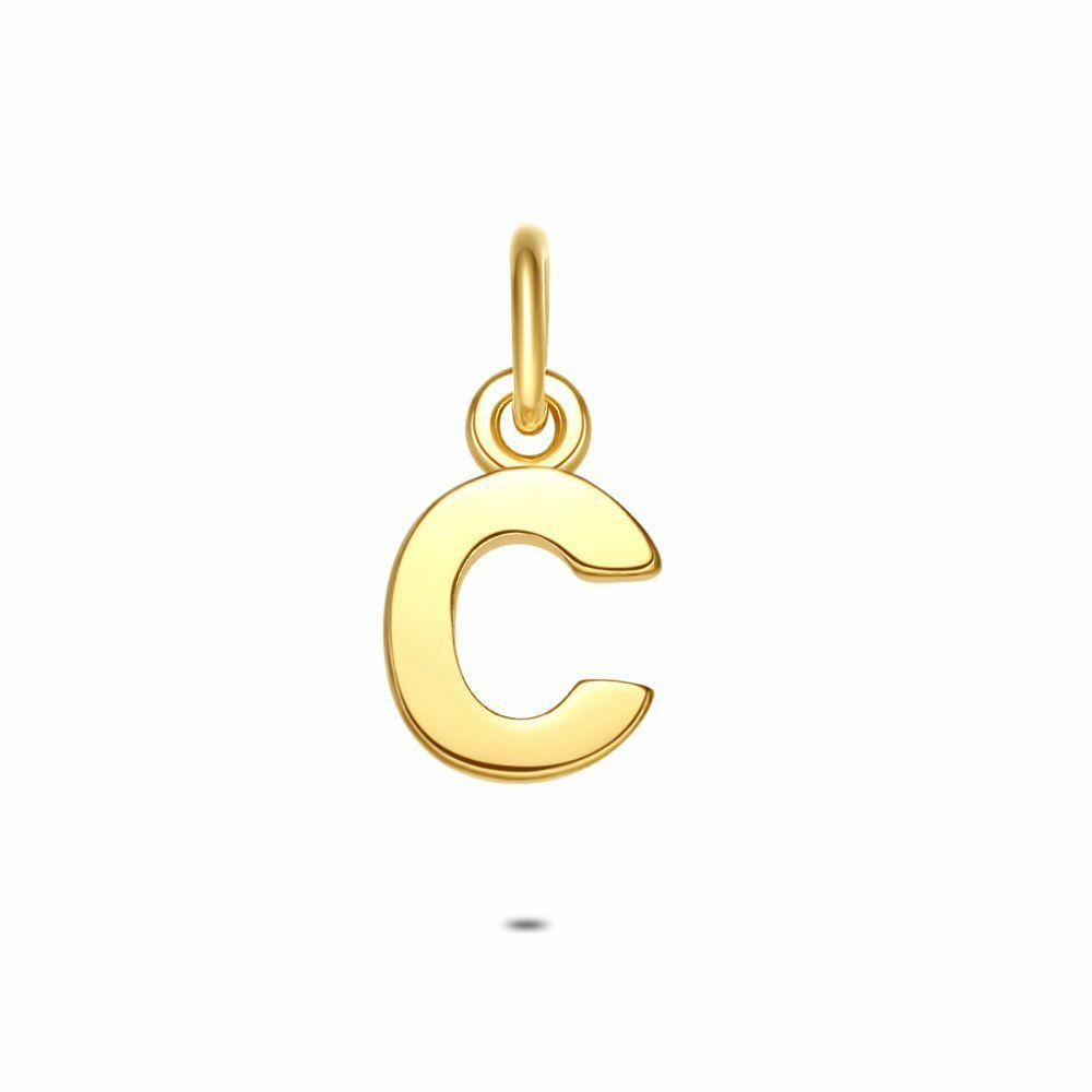 Pendants | 18Ct Gold Plated Silver Pendant, Letter C Pendants Pendants