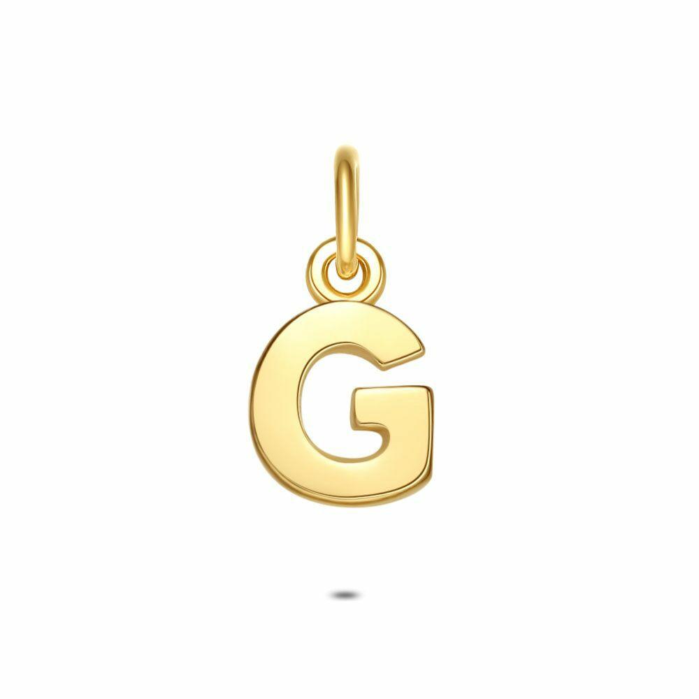 Pendants | 18Ct Gold Plated Silver Pendant, Letter G Pendants Pendants