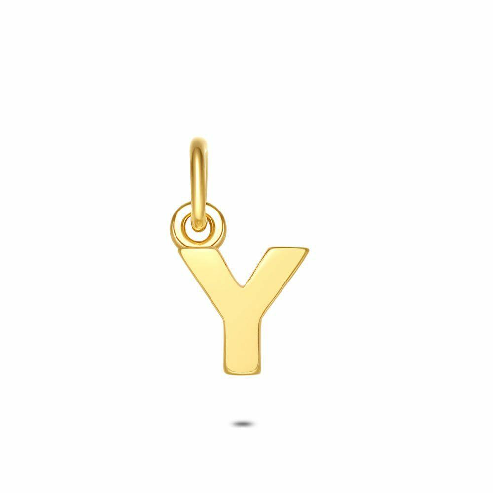 Pendants | 18Ct Gold Plated Silver Pendant, Letter Y Pendants Pendants