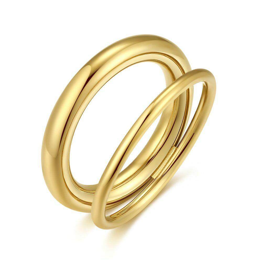 Rings | Gold-Coloured Stainless Steel Ring, Open Ring Rings Rings