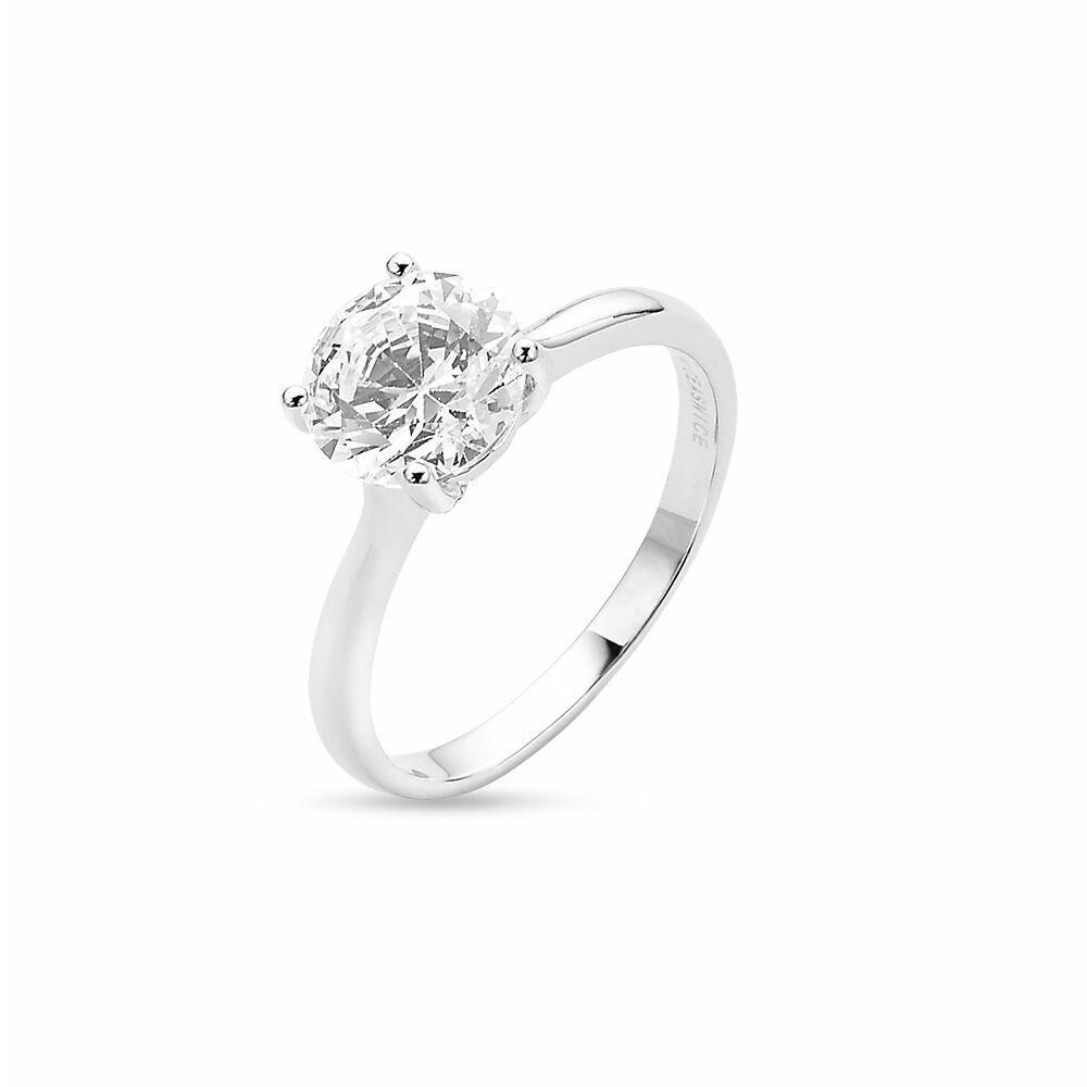 Rings | Silver Ring, 8 Mm Solitaire Rings Rings