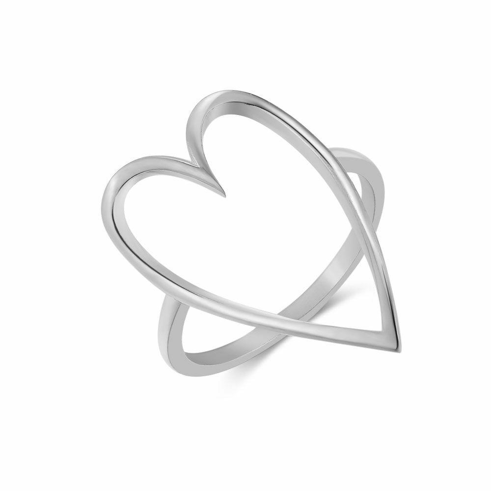 Rings | Silver Ring, Big Heart Rings Rings