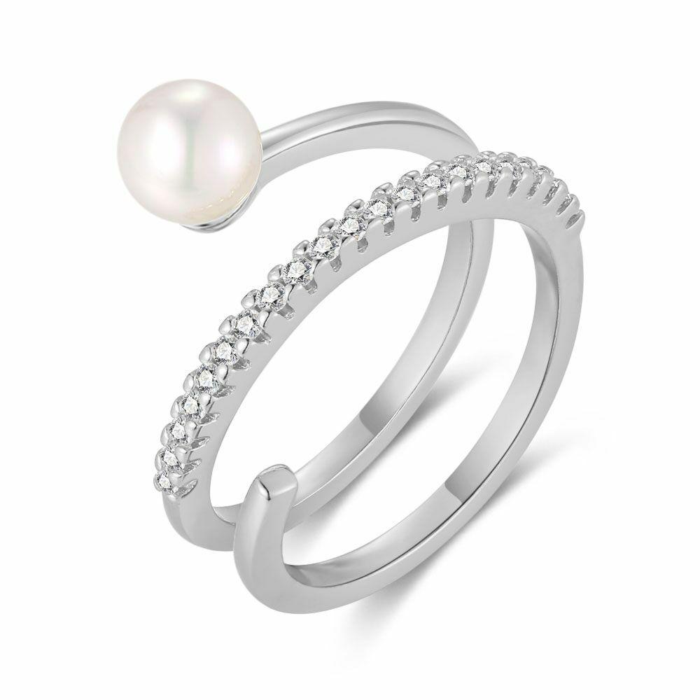 Rings | Silver Ring, Pearl And Stones Rings Rings