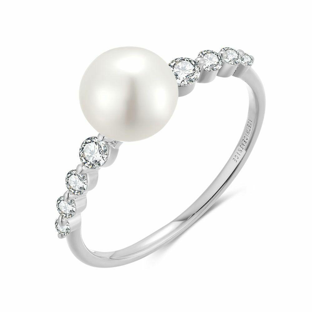 Rings | Silver Ring, Pearl And Stones Rings Rings