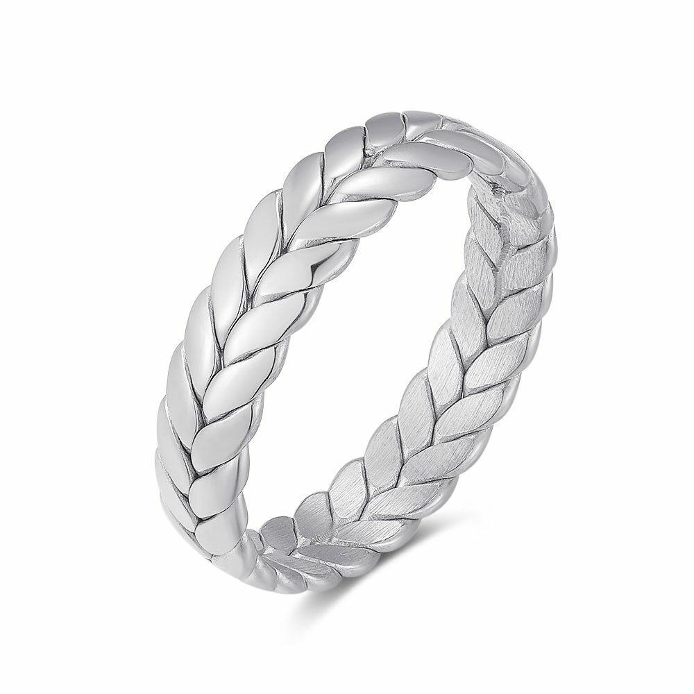 Rings | Stainless Steel Ring, Braided Mens Mens