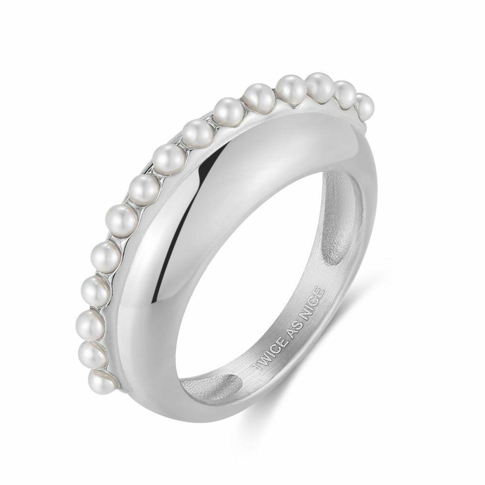 Rings | Stainless Steel Ring, Small Pearls Rings Rings