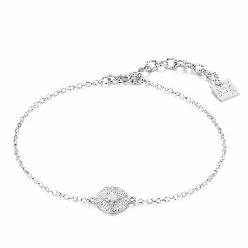 Bracelets | Silver Bracelet, Disc With Star Bracelets Bracelets