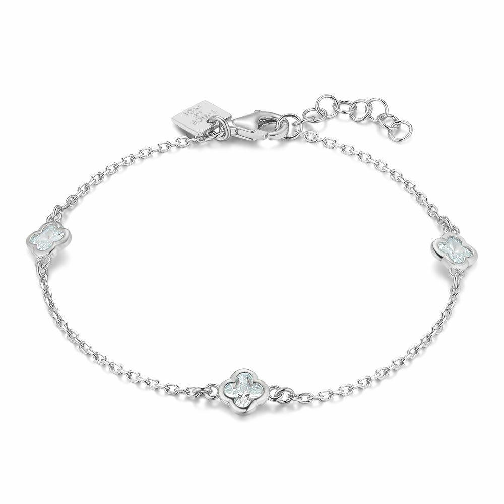 Bracelets | Silver Bracelet, Zirconia Flowers Bracelets Bracelets