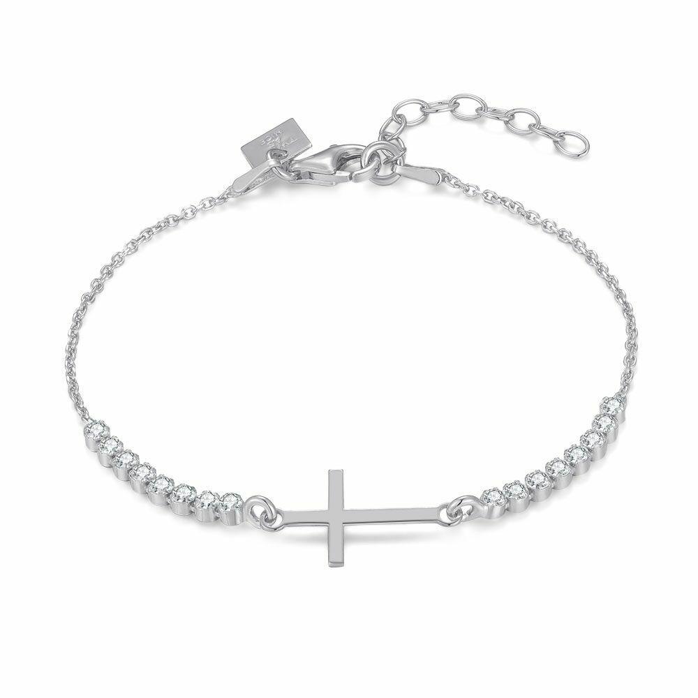 Bracelets | Silver Bracelet, Cross, Stones Bracelets Bracelets