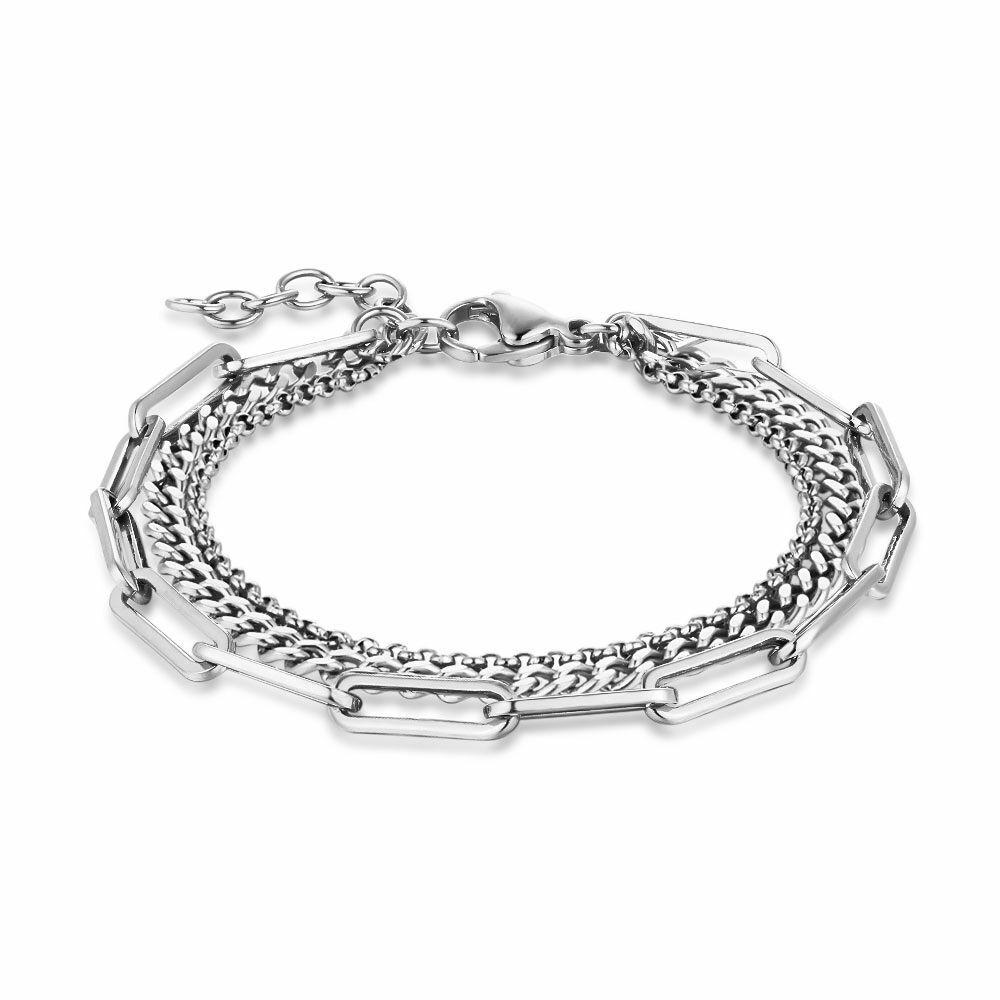 Bracelets | Stainless Steel Bracelet, 3 Different Chains Bracelets Bracelets